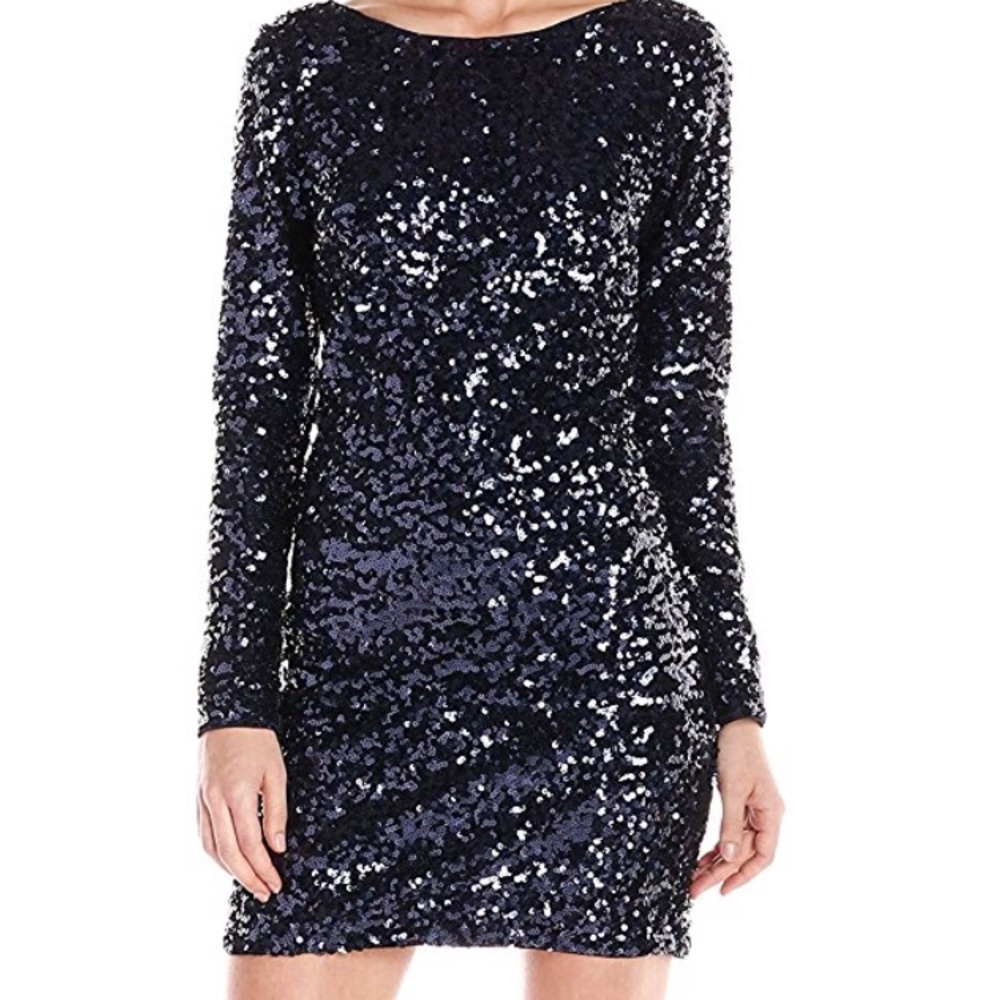Jessica Simpson Ombré Sequin Cocktail Dress